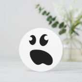 幽霊不気味キッズハロウィーン誕生日パーティー 招待状 (スタンド正面)