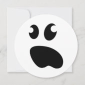 幽霊不気味キッズハロウィーン誕生日パーティー 招待状 (正面)