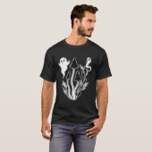 幽霊不気味コテージコアマッシュルーム Tシャツ (正面フル)