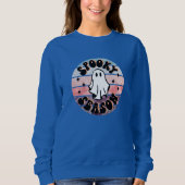 幽霊不気味シーズンハロウィンバイブガールフレンド スウェットシャツ (正面)