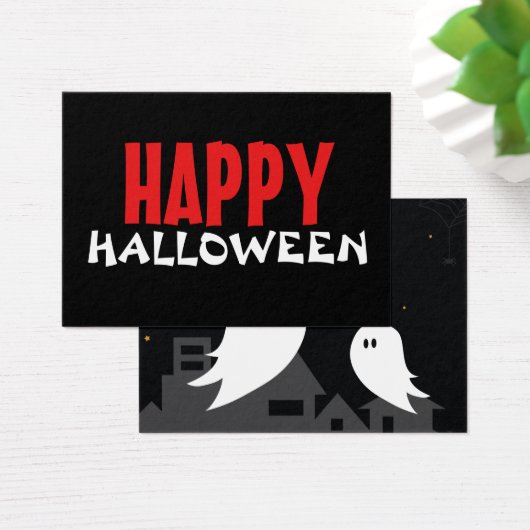 幽霊不気味タウンのハロウィーン漫画 (デスク)