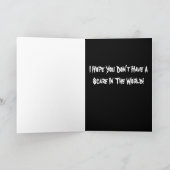 幽霊不気味ハロウィンカスタムー カード (内部)