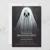 幽霊不気味ハロウィーンの衣装パーティー 招待状 (正面)