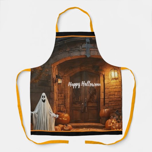 幽霊不気味ハロウィーンコレクション エプロン (正面)