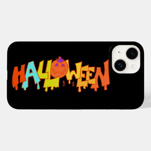 幽霊不気味ハロウィーンプリントデザインIphoneケース Case-Mate iPhoneケース (裏面 (横))