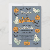 幽霊不気味ハロウィーン秋第2誕生日 招待状 (正面)