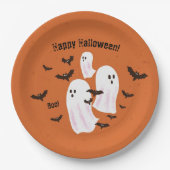 幽霊不気味ハロウィーン紙パーティープレート ペーパープレート (正面)