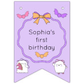 幽霊不気味ハロウィーン誕生日バンティングフラグ バンティングフラッグ (第1の旗)