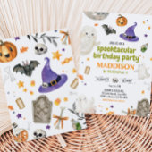 幽霊不気味ハロウィーン誕生日パーティーの招待 招待状