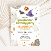 幽霊不気味ハロウィーン誕生日パーティーの招待 招待状