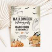 幽霊不気味ハロウィーン誕生日パーティー 招待状