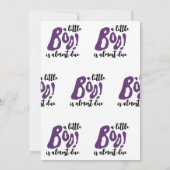 幽霊不気味ハロウィーン赤ちゃんシャワー 招待状 (裏面)