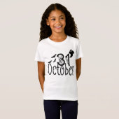 幽霊不気味ハロウィーン31年10月 Tシャツ (正面フル)