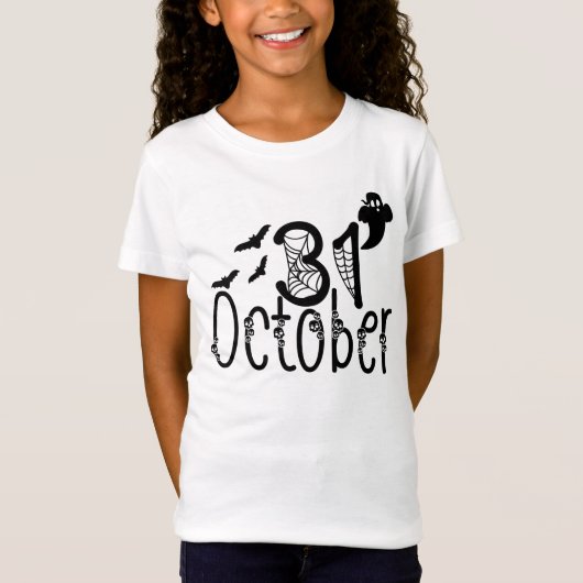 幽霊不気味ハロウィーン31年10月 Tシャツ (正面)