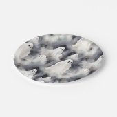 幽霊不気味ハロウィーン ペーパープレート (アングル)