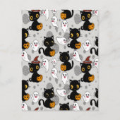 幽霊不気味パンプキンポーズ シーズンポストカード (正面)