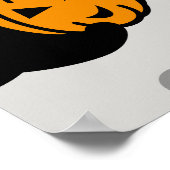 幽霊不気味パンプキンポーズ ポスター (角)