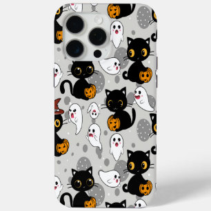 幽霊不気味パンプキンポーズ iPhone 15 PRO MAXケース