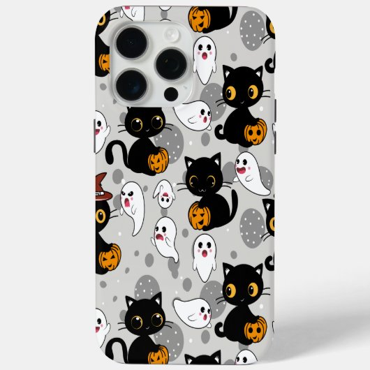 幽霊不気味パンプキンポーズ Case-Mate iPhoneケース (裏面)