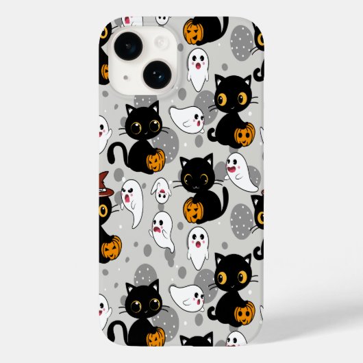 幽霊不気味パンプキンポーズ Case-Mate iPhoneケース (裏面)