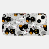 幽霊不気味パンプキンポーズ Case-Mate iPhoneケース (裏面 (横))