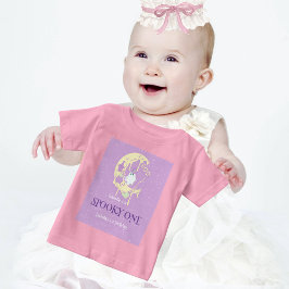 幽霊不気味ムーンワンハロウィーン1回目の誕生日 ベビーTシャツ