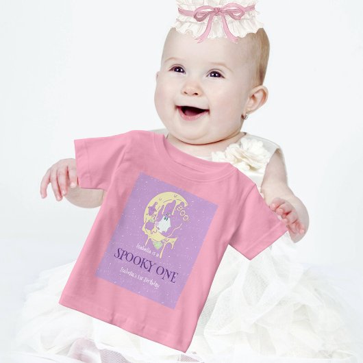 幽霊不気味ムーンワンハロウィーン1回目の誕生日 ベビーTシャツ