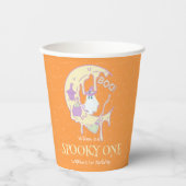 幽霊不気味ムーンワンボーイハロウィーン1歳の誕生日 紙コップ (正面)