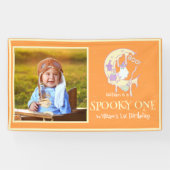 幽霊不気味ムーンワンボーイ1stバースデーハロウィーン 横断幕 (横)