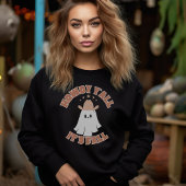 幽霊不気味レトロハロウィーン秋 スウェットシャツ