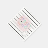 幽霊不気味ワンパステルピンクハロウィーン誕生日 スタンダードカクテルナプキン (角)