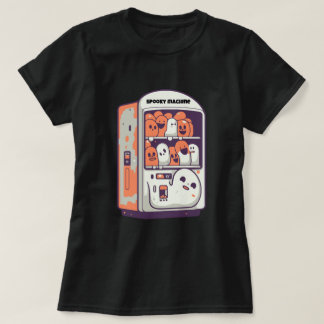 幽霊不気味自動販売機キュートハロウィーンTシール Tシャツ