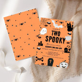 幽霊不気味2ハロウィン2回目の誕生日パーティー 招待状