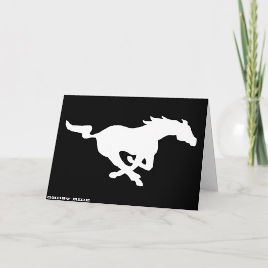 幽霊乗車グリーティングカード カード (正面)
