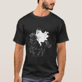 幽霊乗馬 – 不気味 Tシャツ (正面)