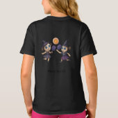 幽霊付きプレーヤー用ピックボールハッピーハローウィン Tシャツ (裏面)