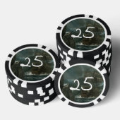 幽霊付スカル ポーカーチップ (積み重ね)