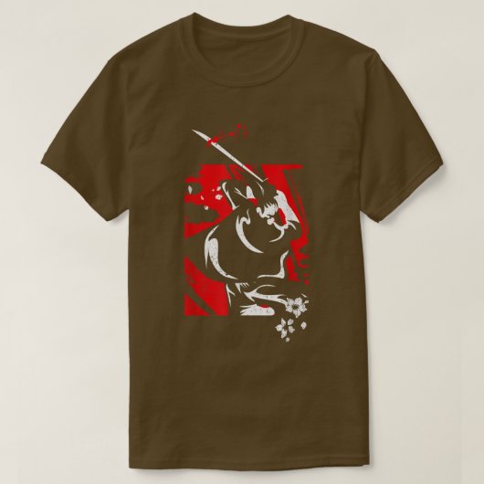 幽霊侍アニメマンガ武士道(7) Tシャツ (デザイン正面)
