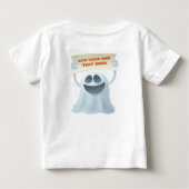 幽霊保持文字 ベビーTシャツ (裏面)