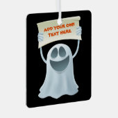 幽霊保持文字 メタルオーナメント (正面右)