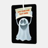 幽霊保持文字 メタルオーナメント (正面左)