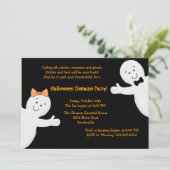 幽霊兄弟姉妹ハローウィンパーティ招待状 招待状 (スタンド正面)