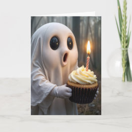 幽霊入り誕生日 カード