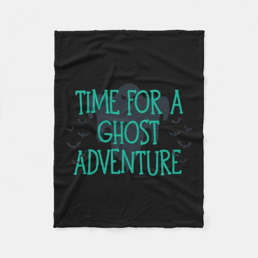 幽霊冒険の時間 フリースブランケット (正面)