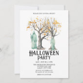 幽霊出演コスチュームミントハローウィンパーティ 招待状 (正面)