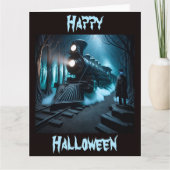 幽霊列車のハロウィンカードに搭乗 カード (正面)