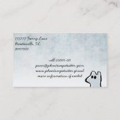 幽霊動物(ペット座る) 名刺 (裏面)