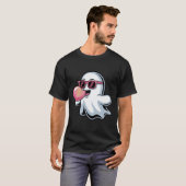 幽霊吹ズピンクバブルガムハロウィーン幼児ボーイ Tシャツ (正面フル)