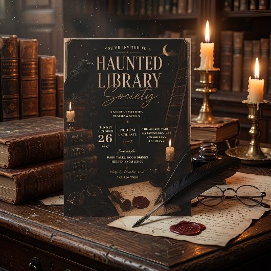 幽霊図書館協会ハロウィンパーティ シーズンカード