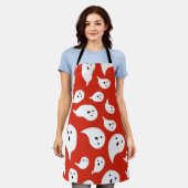 幽霊型 エプロン (着用した状態)